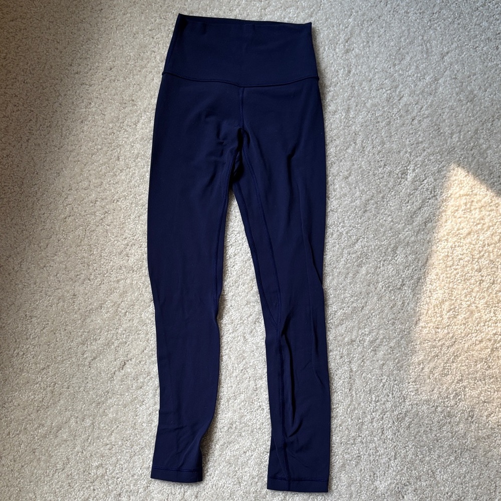 Lululemon navy leggings, size 2, very good condition!